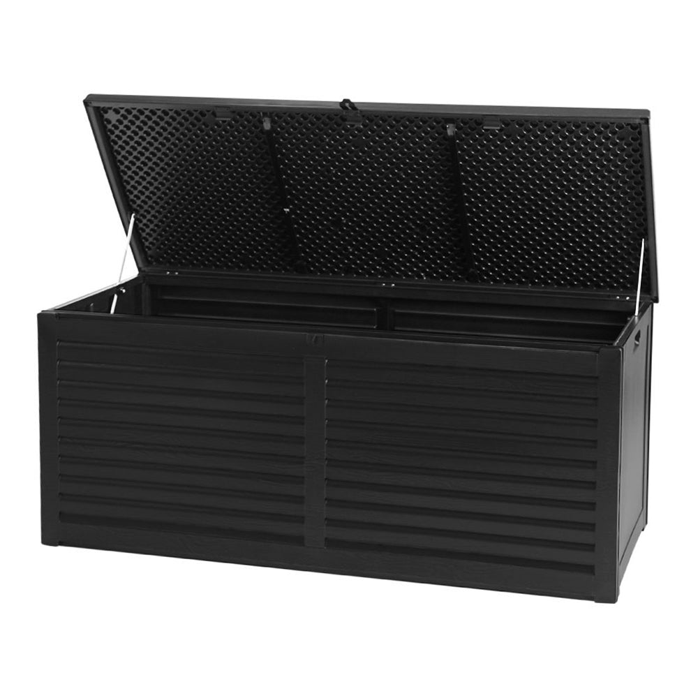 Yorketown 490L Outdoor Storage Bench Box, Black