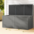 Gardeon 490L Lockable Outdoor Storage Bench Box — Black, Weather-Resistant — Allure Home Collections