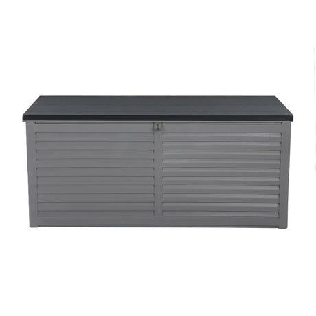 Gardeon 490L Lockable Outdoor Storage Bench Box — Black, Weather-Resistant — Allure Home Collections