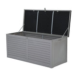 Gardeon 490L Lockable Outdoor Storage Bench Box — Black, Weather-Resistant — Allure Home Collections
