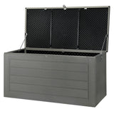 Gardeon 680L Weather-Resistant Lockable Outdoor Storage Box — Black — Allure Home Collections