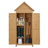 Pine Point 182cm Outdoor Storage Cabinet, Natural