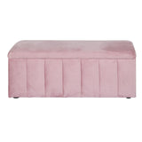 Artiss 103cm Velvet Storage Ottoman Blanket Box Pink — Allure Home Collections