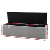 Artiss Tufted Upholstered Storage Ottoman Bench Lift Up Lid Grey Dark Grey or Black — Allure Home Collections