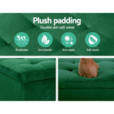 Artiss 97cm Velvet Storage Ottoman Blanket Box Green — Allure Home Collections