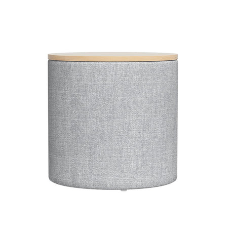 Artiss Round Storage Ottoman with Removable Lid Faux Linen — Allure Home Collections