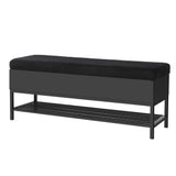 Artiss 110cm Boucle Storage Ottoman Blanket Box with Shelf — Allure Home Collections
