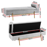 Artiss Boucle Fabric Storage Ottoman Bed with Lift Up Storage and Detachable Pillow — Allure Home Collections