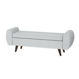 Artiss 140cm Storage Ottoman Blanket Box — Grey, Armrest and Storage — Allure Home Collections