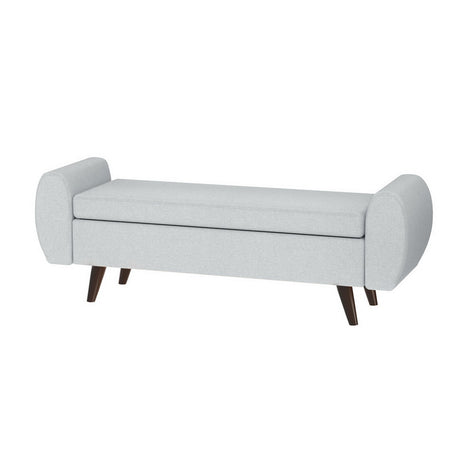 Artiss 140cm Storage Ottoman Blanket Box — Grey, Armrest and Storage — Allure Home Collections