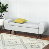 Artiss 140cm Storage Ottoman Blanket Box — Grey, Armrest and Storage — Allure Home Collections