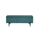 Artiss 140cm Velvet Storage Ottoman Blanket Box Green — Allure Home Collections