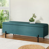 Artiss 140cm Velvet Storage Ottoman Blanket Box Green — Allure Home Collections