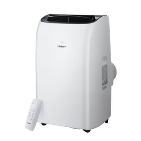 Monate white portable air conditioner with LCD display and remote