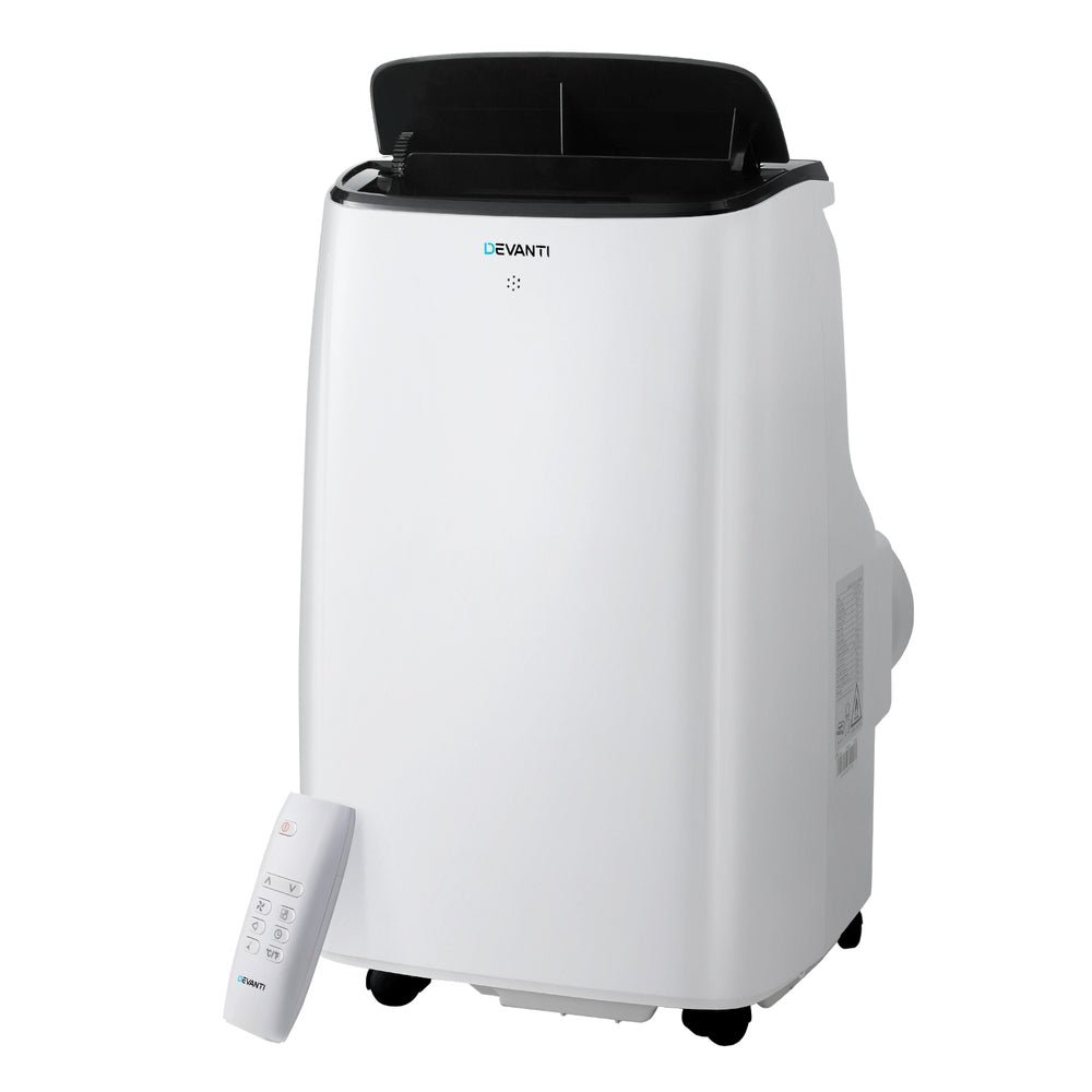 Piediluco white WiFi portable air conditioner with LCD display