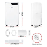 Devanti 12000 BTU 3-in-1 Portable Air Conditioner, Dehumidifier & Fan