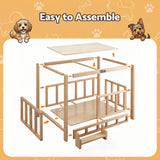 Bridgetown 2 in 1 Dog Kennel, Grey, view 8