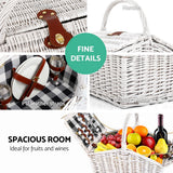 Perigueux Willow Picnic Basket Set, 2 Person