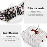 Perigueux Willow Picnic Basket Set, 2 Person