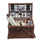 Cahors Picnic Basket Set, 4 Person Deluxe Folding