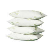 Giselle Bedding Bamboo Pillow 4-Pack — 2 Firm and 2 Medium-Firm for Family or Hotel — Allure Home Collections