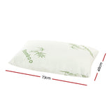 Giselle Bedding Bamboo Pillow 4-Pack — 2 Firm and 2 Medium-Firm for Family or Hotel — Allure Home Collections