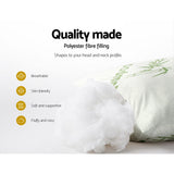 Giselle Bedding Bamboo Pillow 4-Pack — 2 Firm and 2 Medium-Firm for Family or Hotel — Allure Home Collections