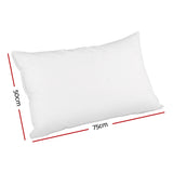 Giselle Bedding Luxury Duck Feather Down Pillow Twin Pack — Perfect Support and Softness — Allure Home Collections