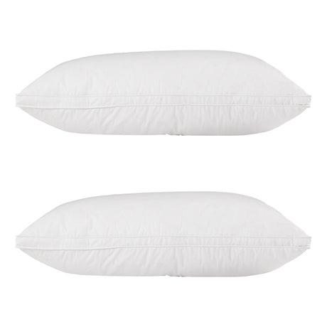 Giselle Bedding Luxury Duck Feather Down Pillow Twin Pack — Perfect Support and Softness — Allure Home Collections