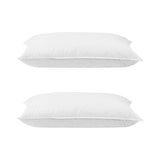 Giselle Bedding Duck Feather Down Pillow Twin Pack — 1kg Non-Live Plucked Fill — Allure Home Collections