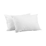 Giselle Bedding Duck Feather Down Pillow Twin Pack — 1kg Non-Live Plucked Fill — Allure Home Collections