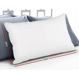Giselle Bedding Luxury Goose Feather Down Pillow Twin Pack — 1kg Fill Each — Allure Home Collections