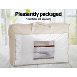 Giselle Bedding Goose Feather Down Pillow Twin Pack — 1kg Non-Live Plucked Fill — Allure Home Collections