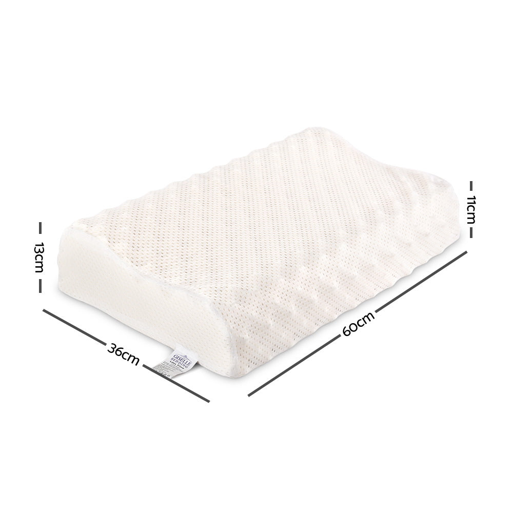 Giselle Bedding 100% Natural Latex Pillow Twin Pack — High Resilience, Breathable — Allure Home Collections