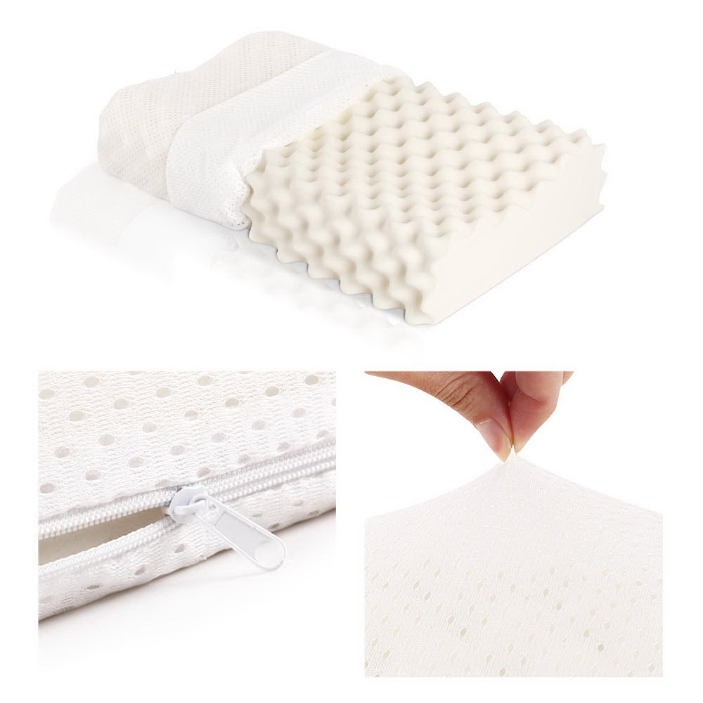 Giselle Bedding 100% Natural Latex Pillow Twin Pack — High Resilience, Breathable — Allure Home Collections