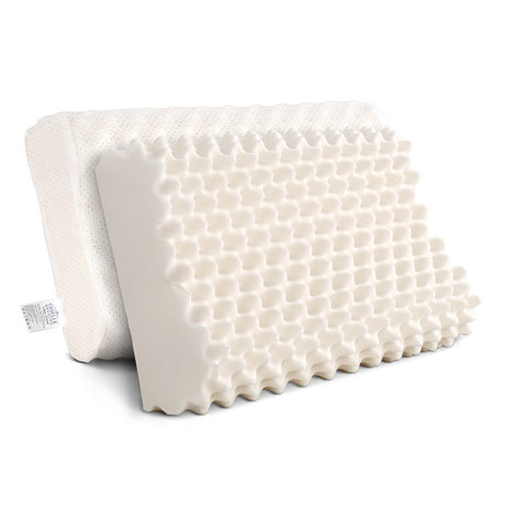 Giselle Bedding 100% Natural Latex Pillow Twin Pack — High Resilience, Breathable — Allure Home Collections