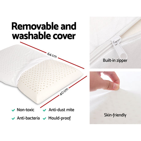 Giselle Bedding 100% Natural Latex Classic Pillow Twin Pack — Allure Home Collections