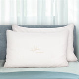 Giselle Bedding Gel-Infused Memory Foam Pillow Twin Pack — Bamboo Cover — Allure Home Collections