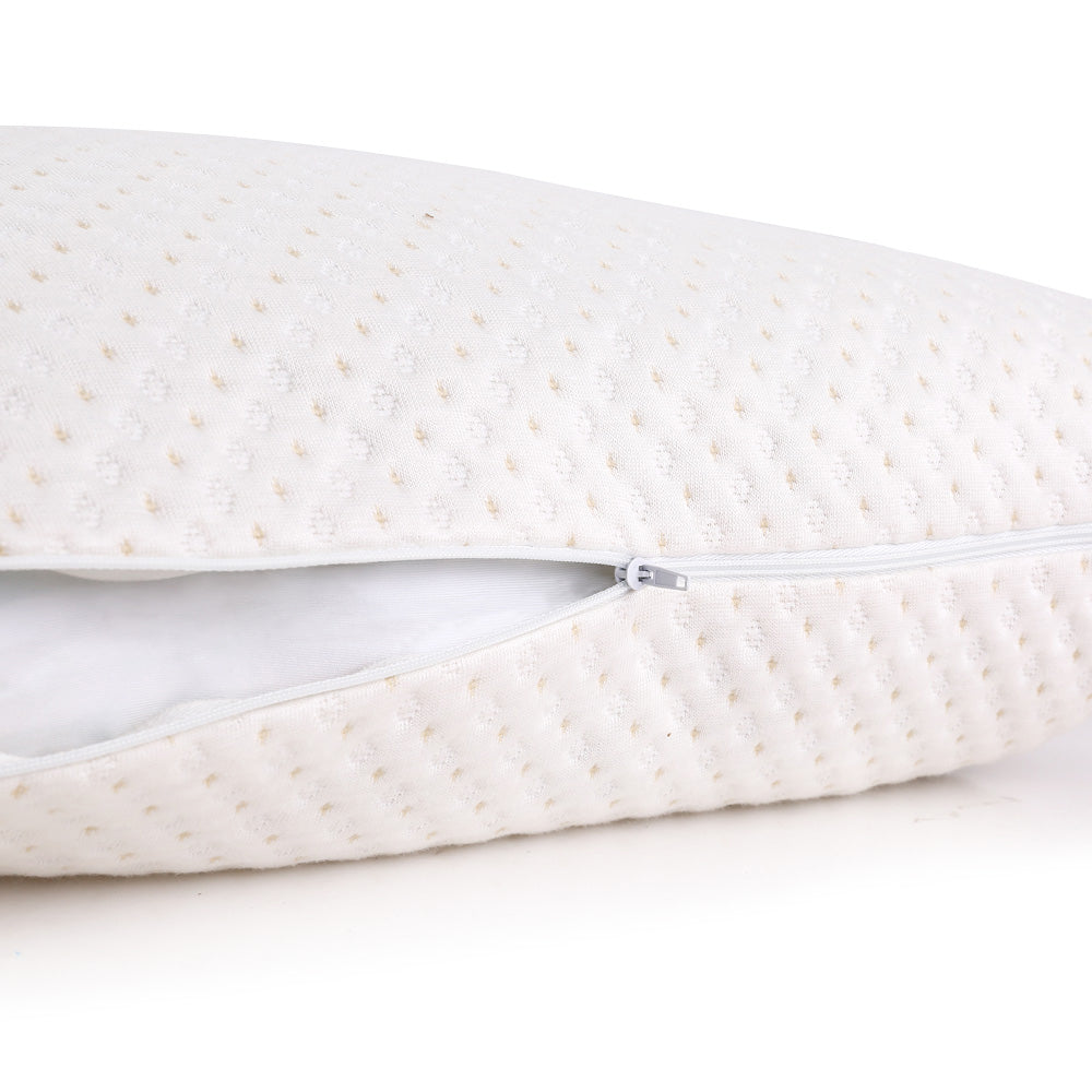 Giselle Bedding Gel-Infused Memory Foam Pillow Twin Pack — Bamboo Cover — Allure Home Collections