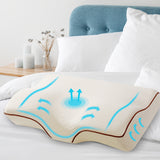 Giselle Bedding Memory Foam Contour Pillow — 100% High-Density Foam, Classic — Allure Home Collections