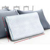 Giselle Bedding Cool Gel Memory Foam Contour Pillow — 100% Gel-Infused High-Density — Allure Home Collections