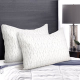 Giselle Bedding King Size Memory Foam Pillow Twin Pack — Neck and Shoulder Support — Allure Home Collections