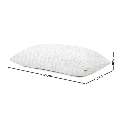 Giselle Bedding King Size Memory Foam Pillow Twin Pack — Neck and Shoulder Support — Allure Home Collections