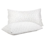 Giselle Bedding King Size Memory Foam Pillow Twin Pack — Neck and Shoulder Support — Allure Home Collections