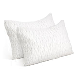 Giselle Bedding King Size Memory Foam Pillow Twin Pack — Neck and Shoulder Support — Allure Home Collections