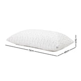 Giselle Bedding Memory Foam Pillow Twin Pack — High-Density and Gel-Infused Blend — Allure Home Collections
