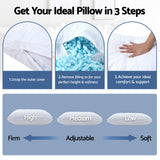 Giselle Bedding Adjustable Shredded Memory Foam Pillow — Customisable Loft — Allure Home Collections