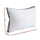 Giselle Bedding Microfibre Support Pillow — 1kg Polyester Fibre, All Sleepers — Allure Home Collections