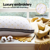 Giselle Bedding Microfibre Support Pillow — 1kg Polyester Fibre, All Sleepers — Allure Home Collections