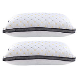 Giselle Luxury Microfibre Pillow Set — 2-Pack, 1kg Polyester Fibre, All Sleepers — Allure Home Collections